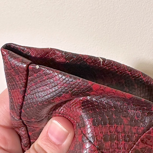 ZARA | Burgundy & Black Snakeskin Print Mini Skirt | EU M | VGUC - Picture 11 of 12